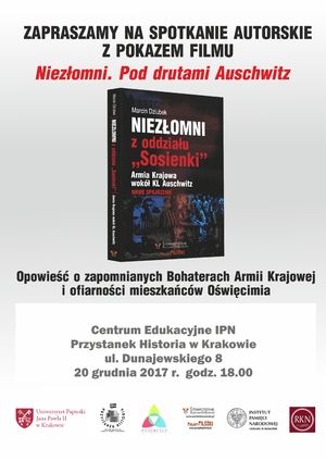 Spotkanie z autorem publikacji Marcinem Dziubkiem oraz pokaz filmu Mirosława Krzyszkowskiego i Bogdana Wasztyla