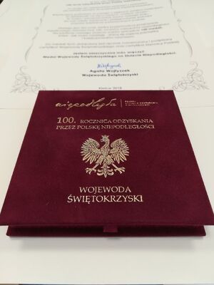 Medal Wojewody Świętokrzyskiego dla Delegatury IPN w Kielcach