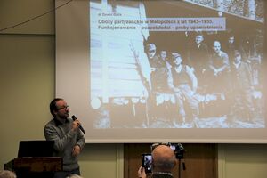 Wykład dr. Dawida Golika o obozach partyzanckich w Małopolsce