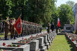 4 sierpnia 2019. Przy kwaterze legionowej na cmentarzu Rakowickim
