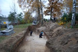 Rozpoczęcie prac ekshumacyjnych na cmentarzu Komunalnym Kielce-Piaski - Kielce, 8 listopada 2016