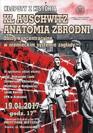 Spotkanie „Anatomia zbrodni. Auschwitz” w cyklu „Kłopoty z historią” – Kielce, 17 stycznia 2017