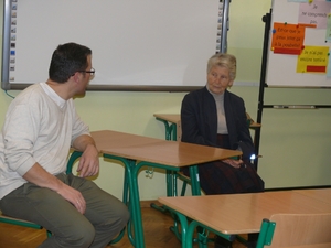 Świadek historii wśród krakowskich uczniów - spotkanie z Amelią Dunin