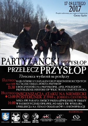 Partyzancki Przysłop” - obchody ku czci Oddziału Partyzanckiego AK „Wilk” - 17-18 lutego 2017