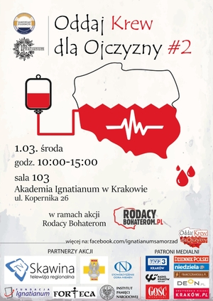 Akcja "Krew dla Ojczyzny" Kraków, 1 marca 2017