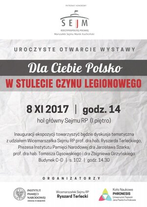 „Dla Ciebie, Polsko. W stulecie czynu legionowego”