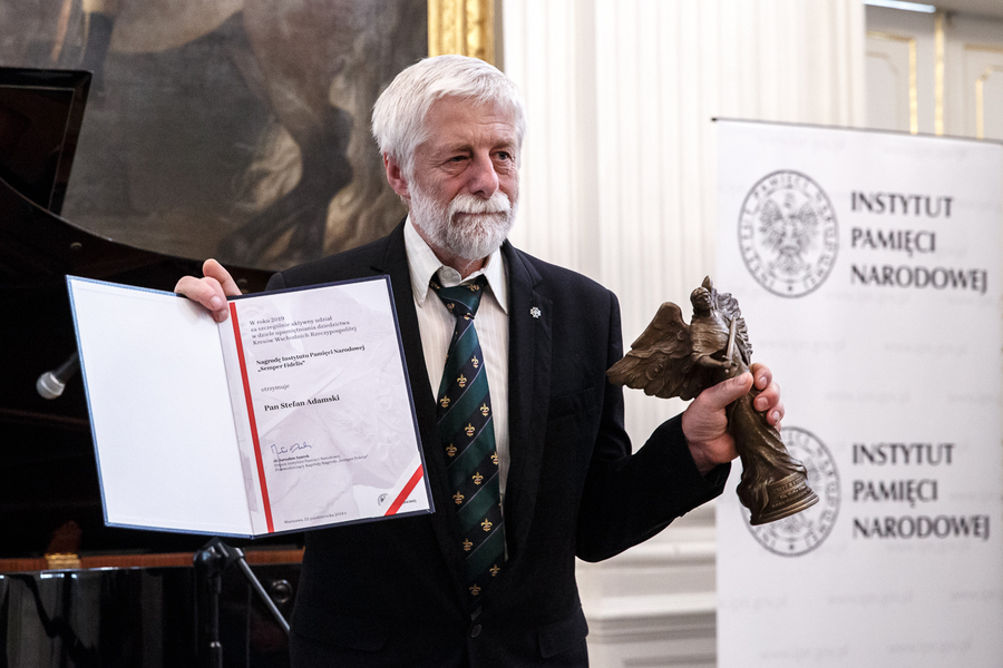 Stefan Adamski, laureat „Semper Fidelis” – Warszawa, 22 października 2019. Fot. Sławek Kasper (IPN)