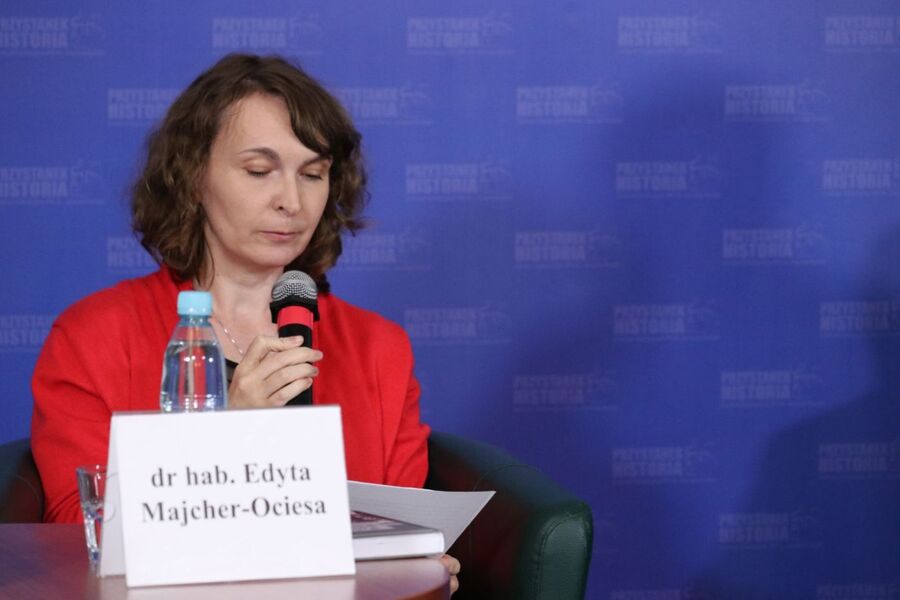 Dyskusja online wokół książki „Policja granatowa w Generalnym Gubernatorstwie w latach 1939–1945” – Warszawa, 9 czerwca 2020. Fot. Aleksandra Wierzchowska (IPN)