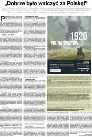 Jarosław Szarek: „Dobrze było walczyć za Polskę!”, „Rzeczpospolita” z 14 sierpnia 2020