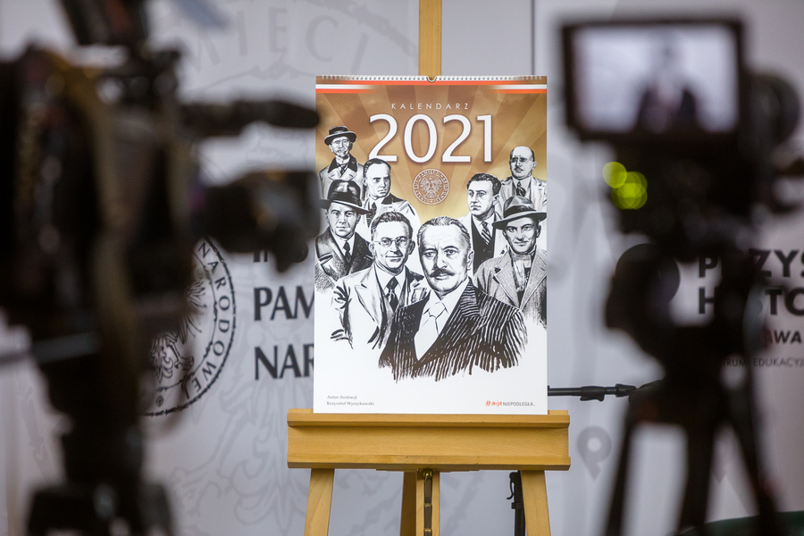 Konferencja prasowa o wkładzie polskich uczonych w rozwój cywilizacji – 4 lutego 2021. Fot. Sławek Kasper (IPN)