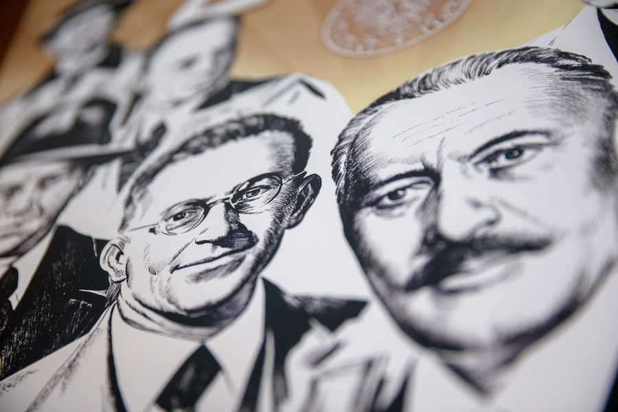 Konferencja prasowa o wkładzie polskich uczonych w rozwój cywilizacji – 4 lutego 2021. Fot. Sławek Kasper (IPN)