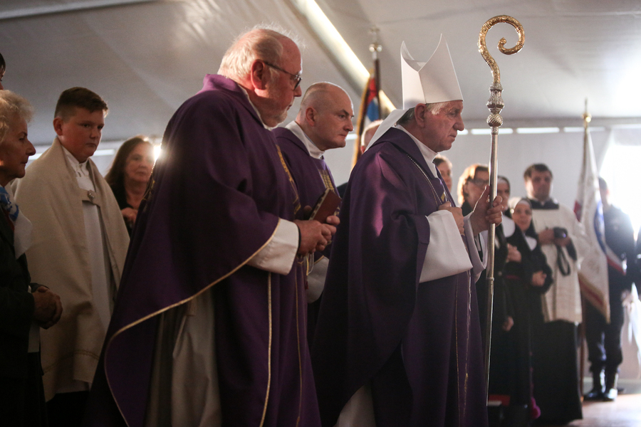 Uroczystości pogrzebowe polskich więźniarek KL Ravensbrück – Fürstenberg/ Havel, 6 września 2022. Fot. Sławek Kasper (IPN)