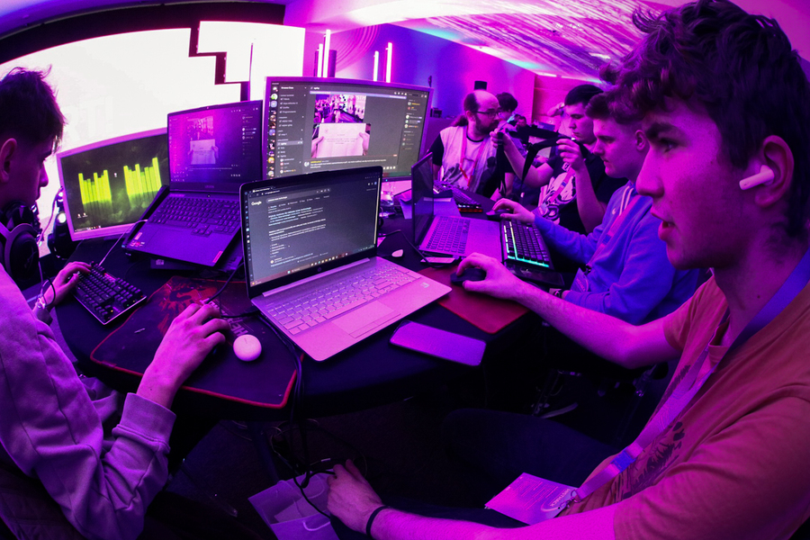 Kongres Pamięci Narodowej: początek „HistHacku” – pierwszego w dziejach hackathonu organizowanego przez IPN – Warszawa, 13 kwietnia 2023. Fot. Sławek Kasper (IPN)