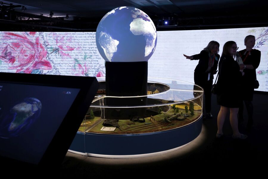 Wystawa „Szlaki Nadziei. Odyseja Wolności” podczas Kongresu Pamięci Narodowej – Warszawa, 13 kwietnia 2023. Fot. Mikołaj Bujak (IPN)