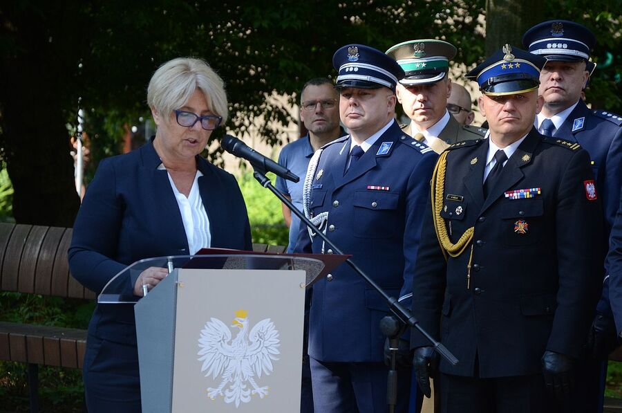 Uroczystość na pl. Axentowicza w Krakowie. Fot. Janusz Ślęzak (IPN)