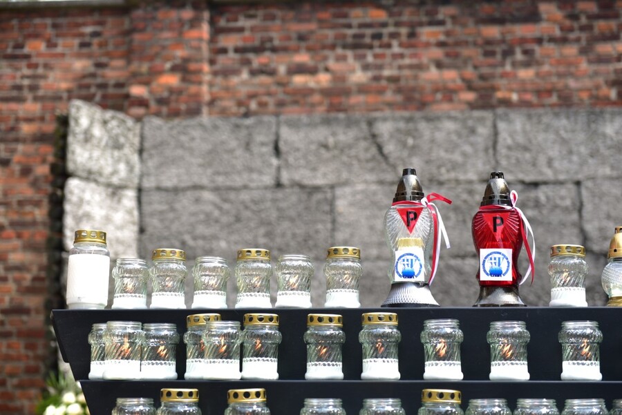 Uroczystości w Oświęcimiu. Fot. Żaneta Wierzgacz (IPN)