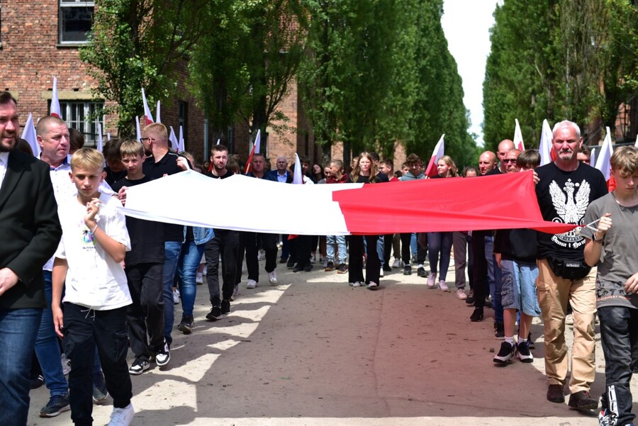 Uroczystości w Oświęcimiu. Fot. Żaneta Wierzgacz (IPN)