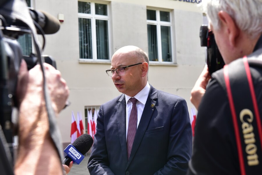 Uroczystości w Oświęcimiu. Fot. Żaneta Wierzgacz (IPN)