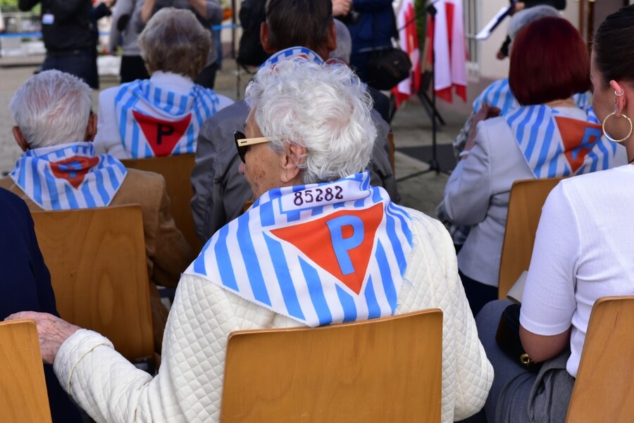 Uroczystości w Oświęcimiu. Fot. Żaneta Wierzgacz (IPN)