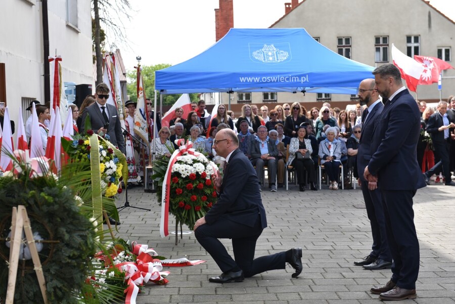 Uroczystości w Oświęcimiu. Fot. Żaneta Wierzgacz (IPN)