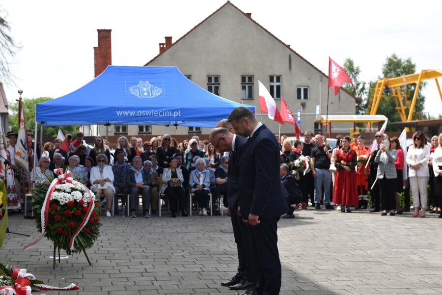 Uroczystości w Oświęcimiu. Fot. Żaneta Wierzgacz (IPN)