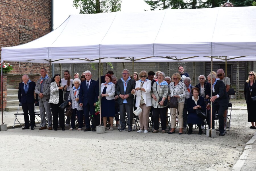 Uroczystości w Oświęcimiu. Fot. Żaneta Wierzgacz (IPN)