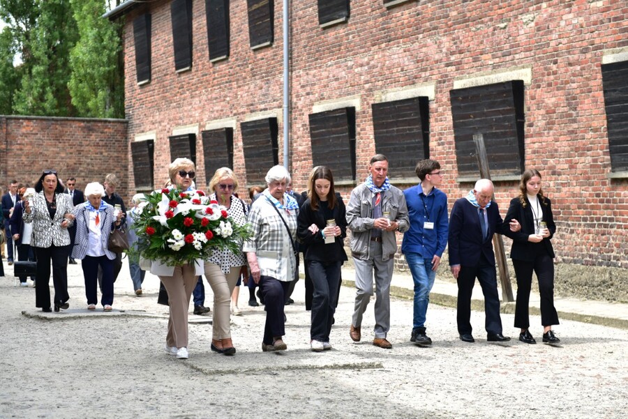 Uroczystości w Oświęcimiu. Fot. Żaneta Wierzgacz (IPN)