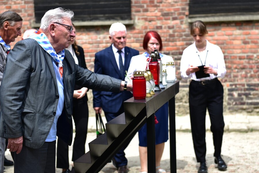 Uroczystości w Oświęcimiu. Fot. Żaneta Wierzgacz (IPN)