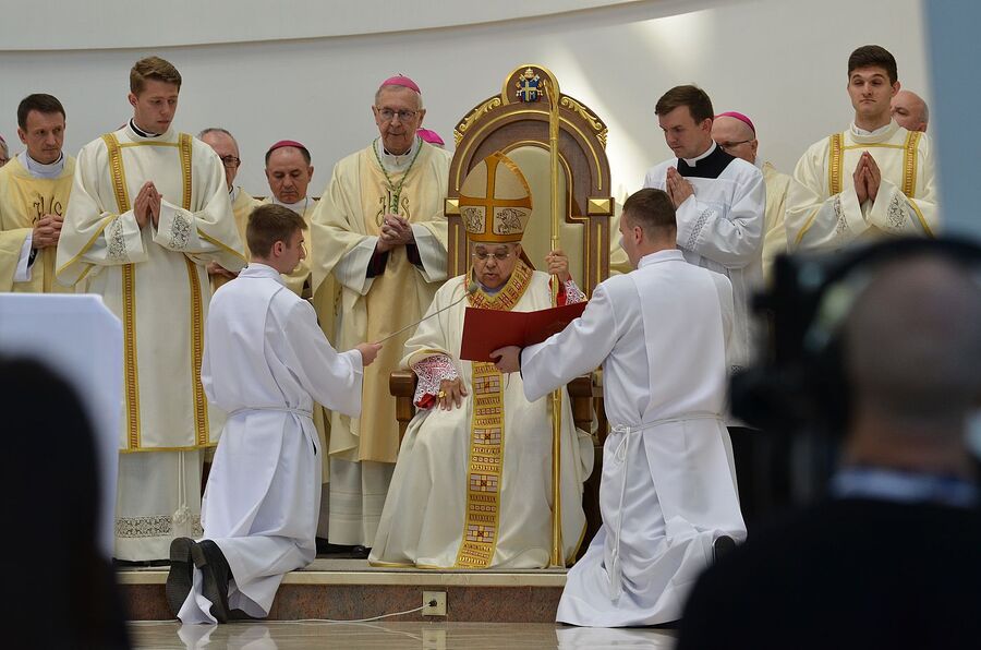 Uroczystości beatyfikacyjne ks. Michała Rapacza. Fot. Janusz Ślęzak (IPN)