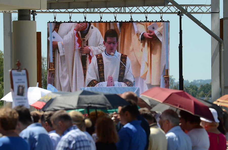 Uroczystości beatyfikacyjne ks. Michała Rapacza. Fot. Janusz Ślęzak (IPN)