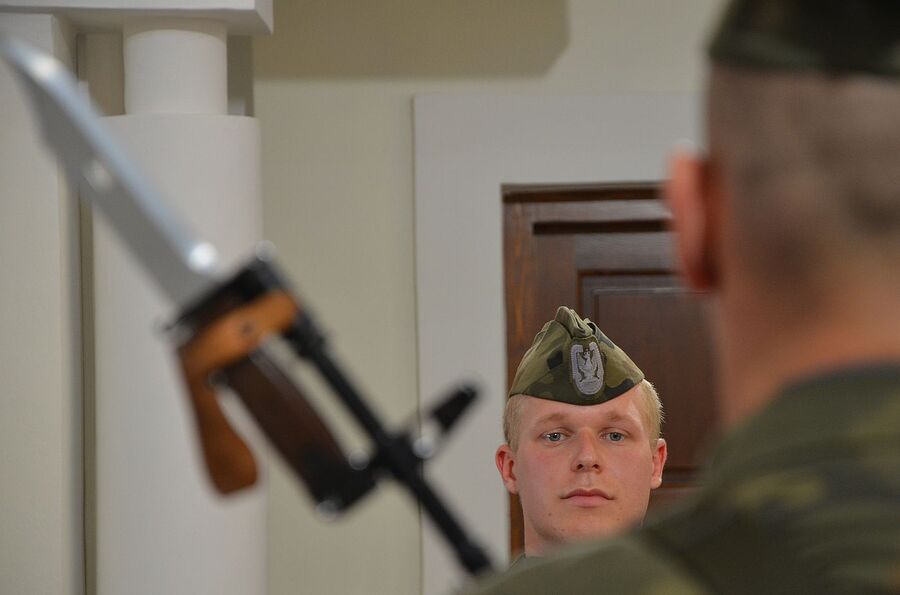 Wadowice. Uroczystości pogrzebowe Mariana Misiaka, Żołnierza Wyklętego. Fot. Janusz Ślęzak (IPN)