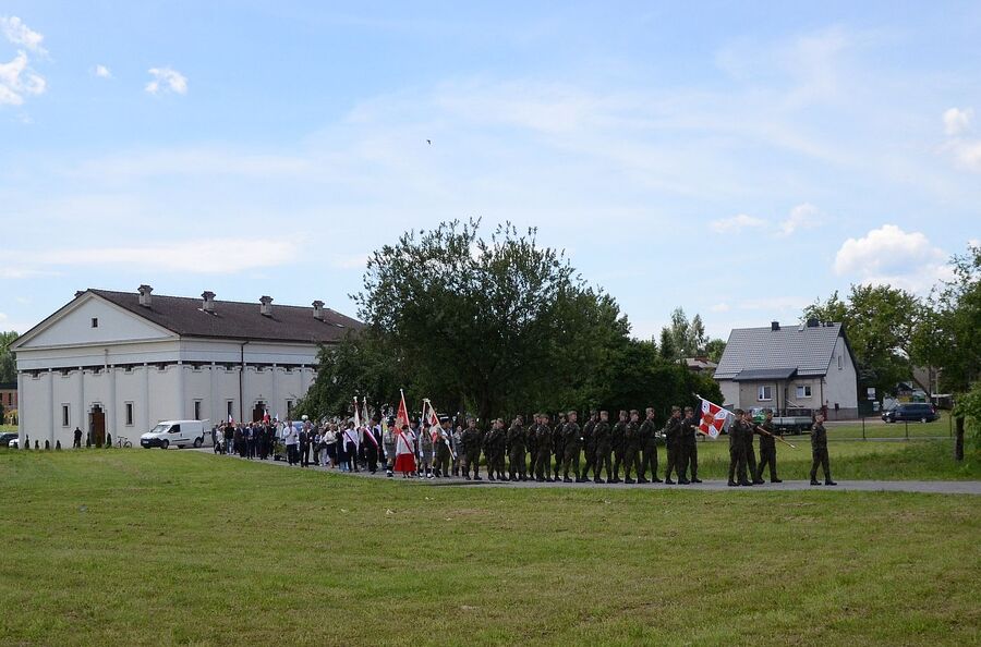 Wadowice. Uroczystości pogrzebowe Mariana Misiaka, Żołnierza Wyklętego. Fot. Janusz Ślęzak (IPN)