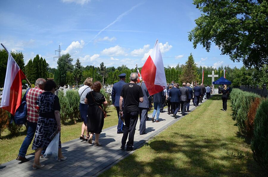 Wadowice. Uroczystości pogrzebowe Mariana Misiaka, Żołnierza Wyklętego. Fot. Janusz Ślęzak (IPN)