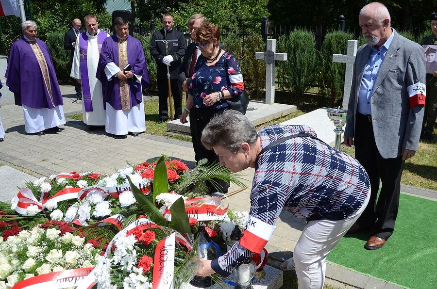 Wadowice. Uroczystości pogrzebowe Mariana Misiaka, Żołnierza Wyklętego. Fot. Janusz Ślęzak (IPN)