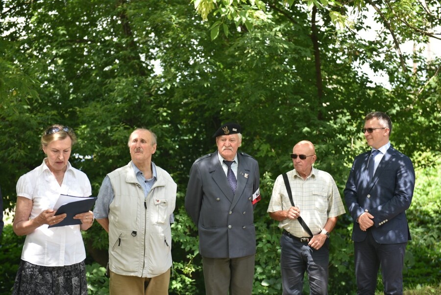 Upamiętnienie ofiar pierwszej publicznej egzekucji przeprowadzonej przez Niemców w Krakowie 26 czerwca 1942 r. Fot. Żaneta Wierzgacz (IPN)