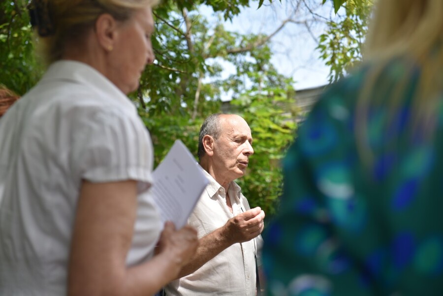 Upamiętnienie ofiar pierwszej publicznej egzekucji przeprowadzonej przez Niemców w Krakowie 26 czerwca 1942 r. Fot. Żaneta Wierzgacz (IPN)
