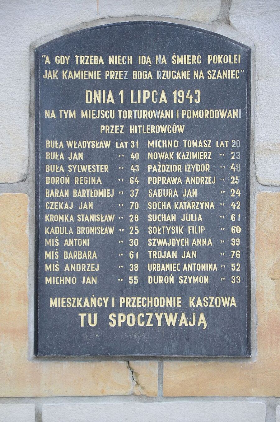 81. rocznica niemieckiej pacyfikacji Kaszowa. Fot. Janusz Ślęzak (IPN)