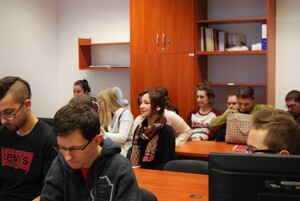 Wizyta grupy studentów w Delegaturze Instytutu Pamięci Narodowej w Kielcach