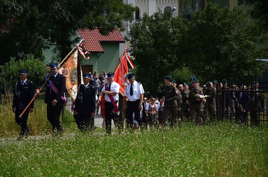 Liszki. Uroczystości w Dniu Walki i Męczeństwa Wsi Polskiej. Fot. Janusz Ślęzak (IPN)