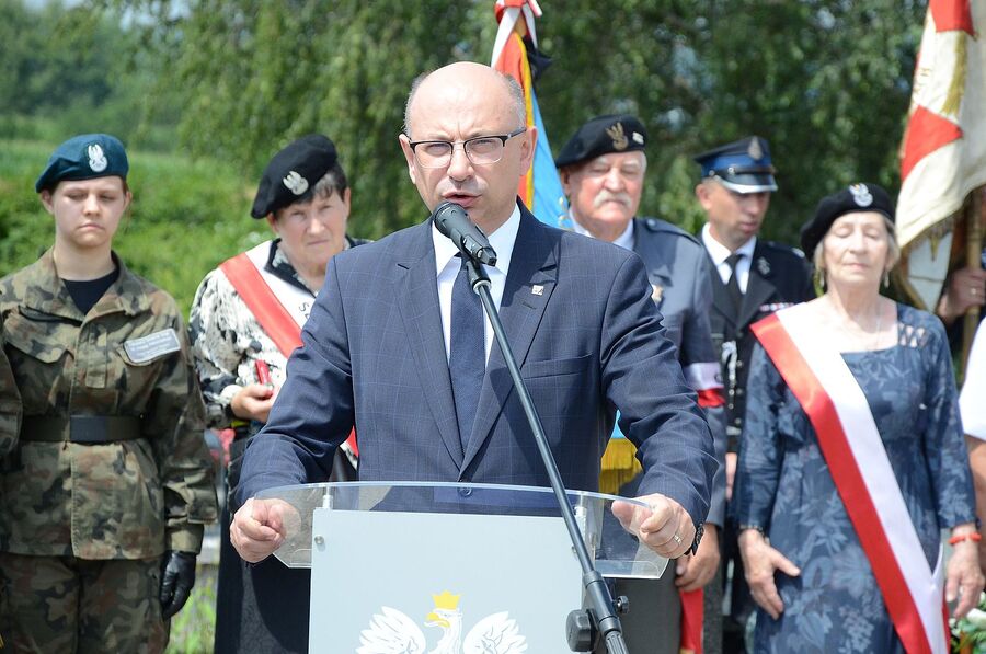 Liszki. Uroczystości w Dniu Walki i Męczeństwa Wsi Polskiej. Fot. Janusz Ślęzak (IPN)