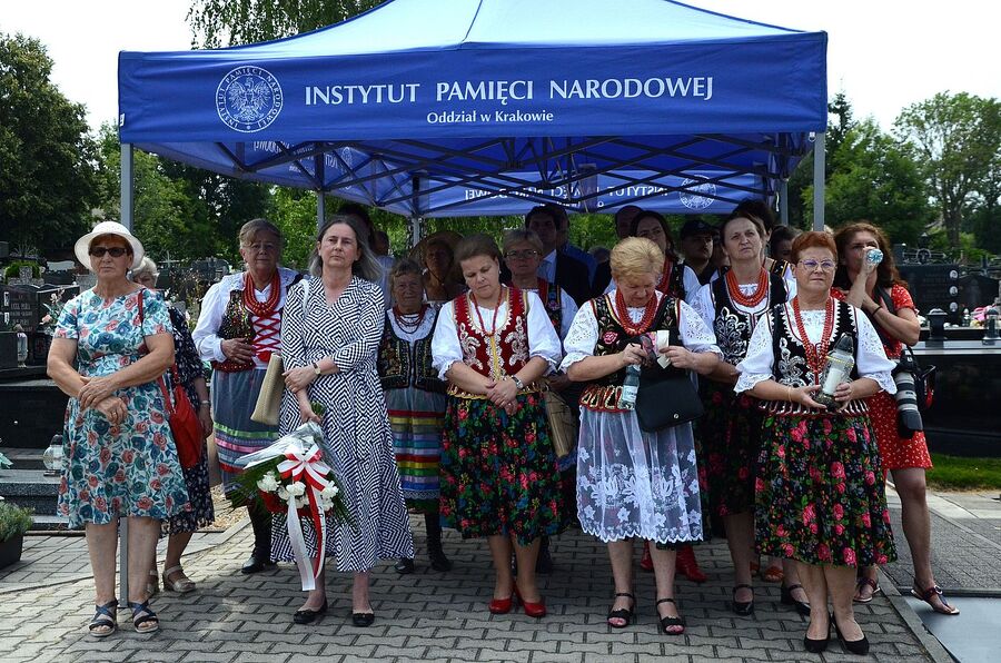 Liszki. Uroczystości w Dniu Walki i Męczeństwa Wsi Polskiej. Fot. Janusz Ślęzak (IPN)
