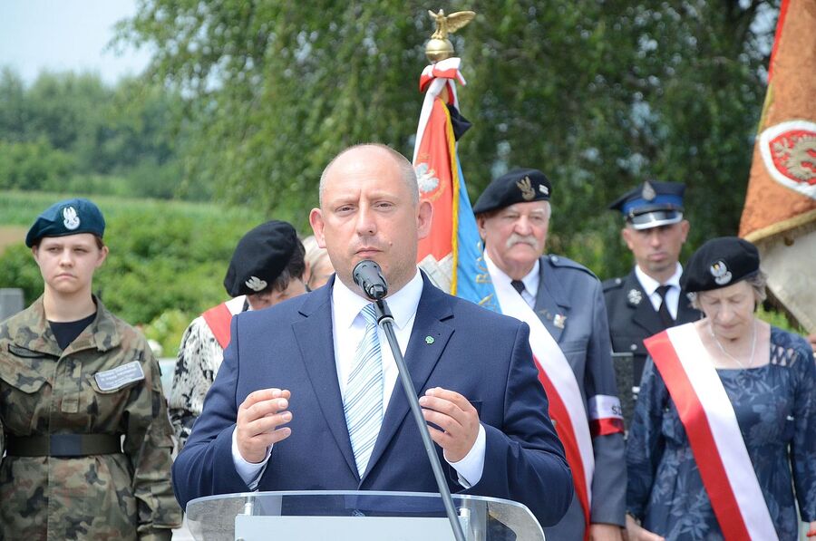 Liszki. Uroczystości w Dniu Walki i Męczeństwa Wsi Polskiej. Fot. Janusz Ślęzak (IPN)