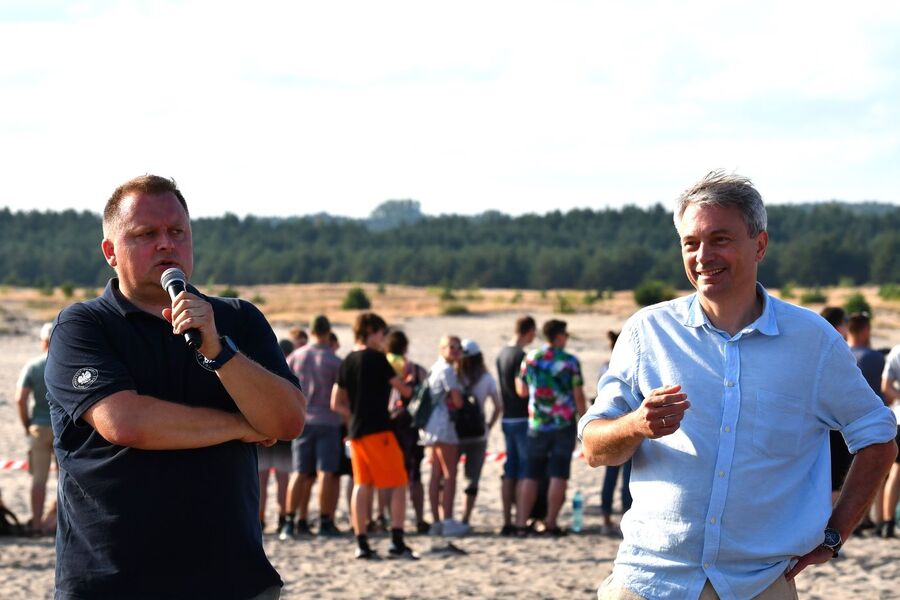 Przystanek Żywej Historii na Pustyni Błędowskiej. Fot. Filip Musiał (IPN)