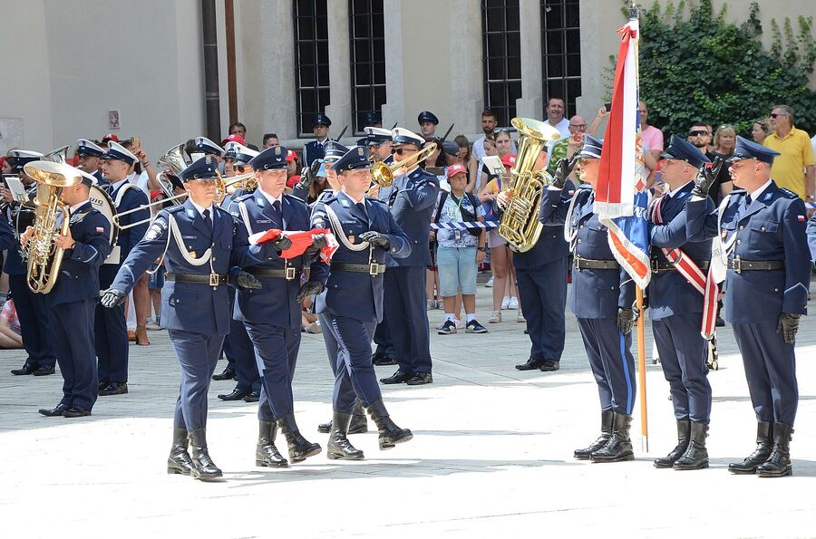 Wojewódzkie obchody święta policji w Krakowie. Fot. Janusz Ślęzak (IPN)