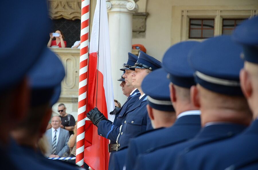 Wojewódzkie obchody święta policji w Krakowie. Fot. Janusz Ślęzak (IPN)