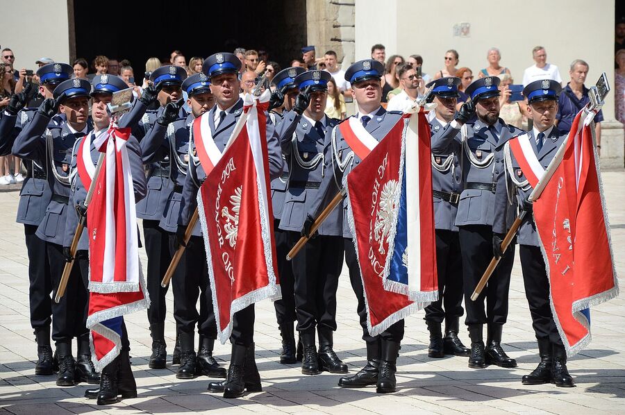 Wojewódzkie obchody święta policji w Krakowie. Fot. Janusz Ślęzak (IPN)