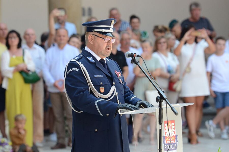 Wojewódzkie obchody święta policji w Krakowie. Fot. Janusz Ślęzak (IPN)