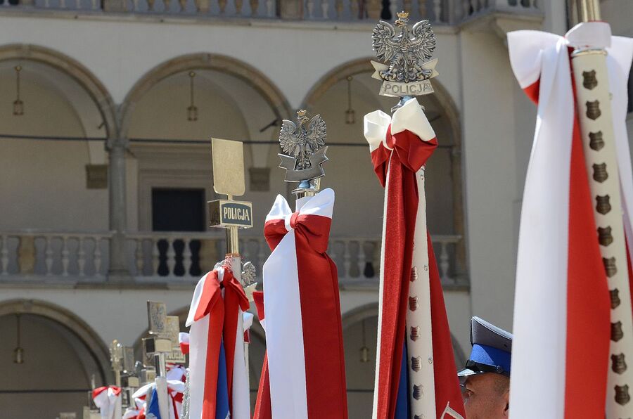 Wojewódzkie obchody święta policji w Krakowie. Fot. Janusz Ślęzak (IPN)