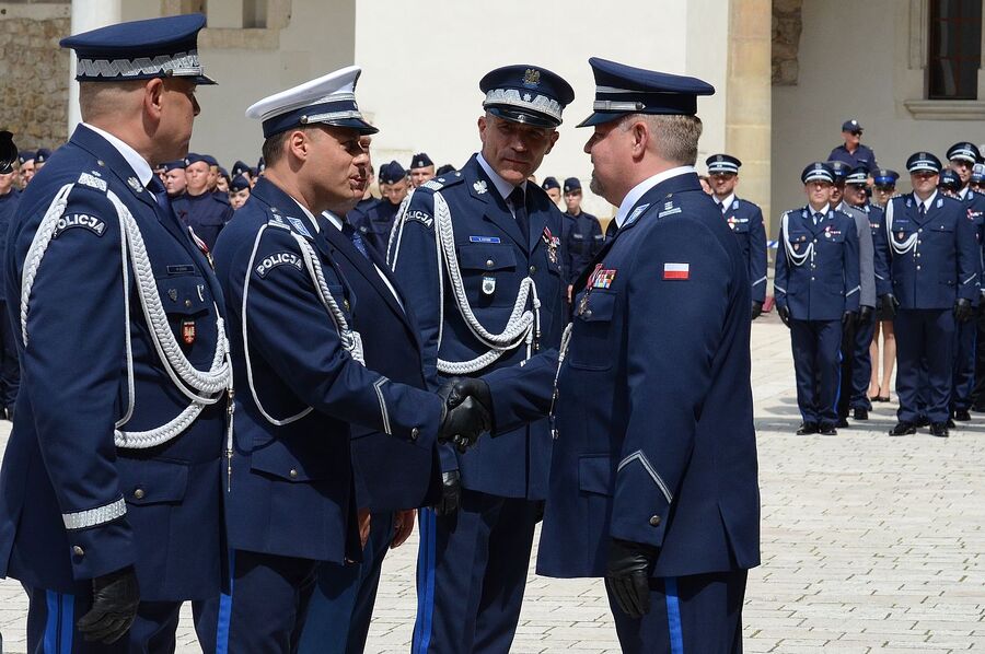 Wojewódzkie obchody święta policji w Krakowie. Fot. Janusz Ślęzak (IPN)