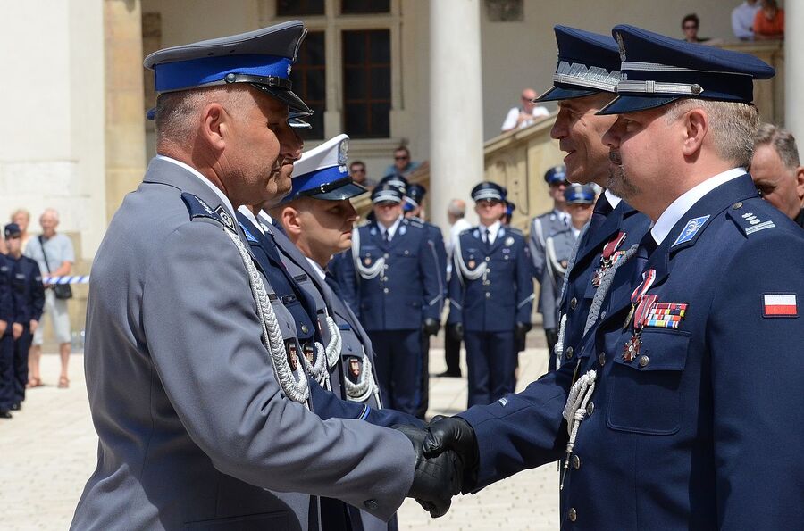 Wojewódzkie obchody święta policji w Krakowie. Fot. Janusz Ślęzak (IPN)